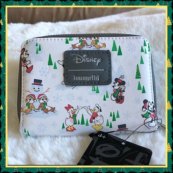 Loungefly Handbags - Disney Loungefly Mickey Mouse and Friends Snow Day Christmas Holiday Backpack